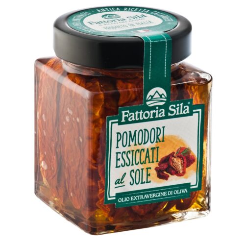 Suszone Pomidory w Oliwie Extra Virgin Fattoria Sila – 280g Miękkie - Kuchnia Kalabryjska Bez Konserwantów