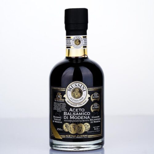 Ocet Balsamiczny Mussini 250ml 4 Złote medale 12 Lat w Beczce Dębowej PRZEPYSZNY!