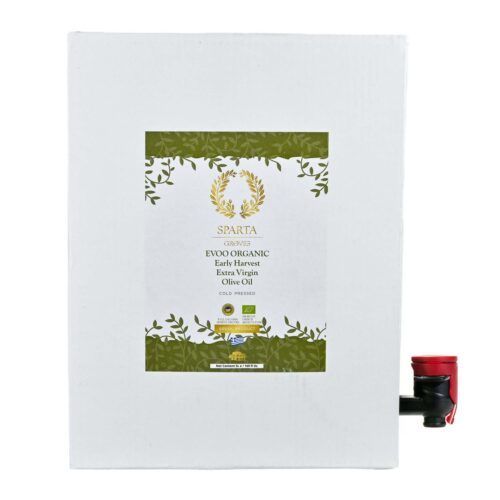Oliwa z oliwek Extra Virgin-Sparta - Athinolia Bio-Bag z Kranikiem 5L- Zdobywca Wielu Nagród-Grecka Pyszność-Umiarkowana Goryczka-Można Smażyć NOWE TŁOCZENIE 2005/26