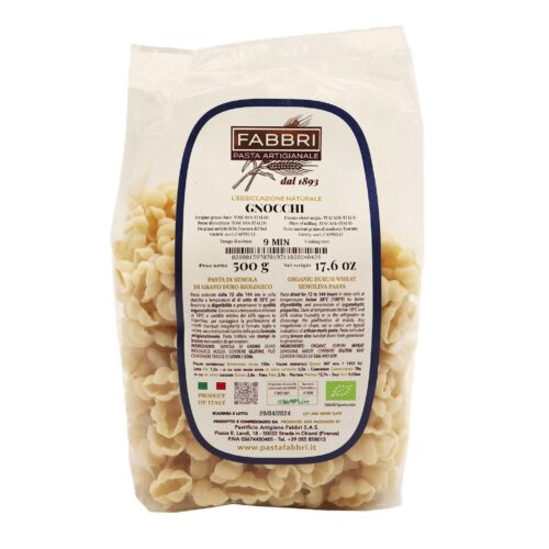 Makaron z Toskanii Fabbri Bio - Gnocchi - 500g Świetny Do Sosów