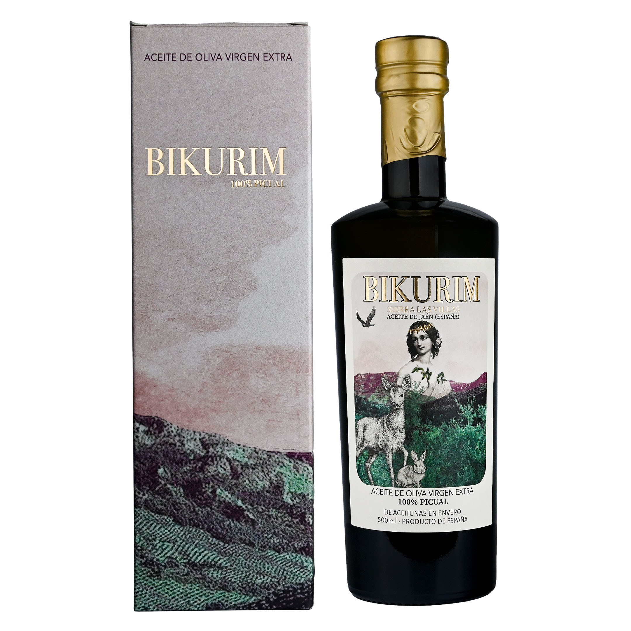 Oliwa z oliwek Extra Virgin Sierra las Villas - Bikurim Picual-500ml - Bardzo Świeże Aromaty Skoszonej Trawy- Dużo Polifenoli- TŁOCZENIE 2025/26