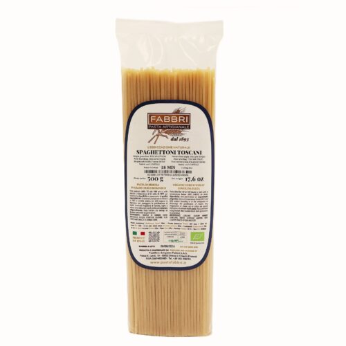 Makaron z Toskanii Fabbri Bio -SPAGHETTONI TOSCANI  Gruby Po Ugotowaniu - 500g Najgrubszy