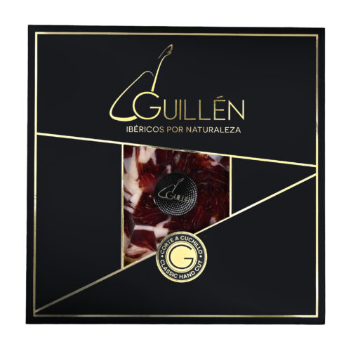 Szynka 75% Iberyjska Bellota Guillen- Karmiona Żołędziami- Czerwona Etykieta-Bez Konserwantów 100g