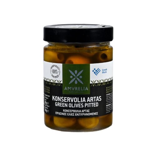 Greckie, Naturalne Oliwki Bez Konserwantów Amvrelia 370 ml - Drylowane