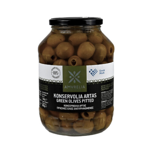 Greckie, Naturalne Oliwki Bez Konserwantów Amvrelia 1500ml - Drylowane