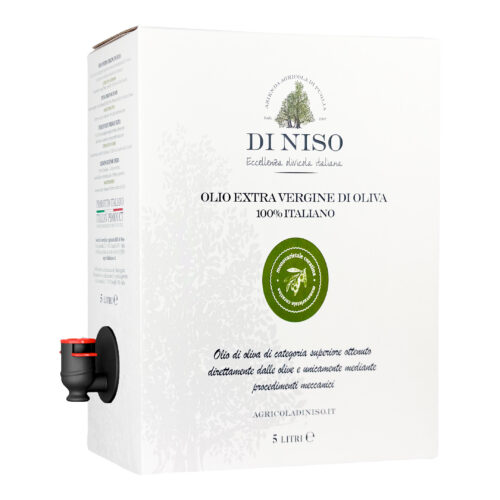 Oliwa z Oliwek Extra Virgine Wysokopolifenolowa - Di Niso Coratina Bag in Box-5L- Ekstremalna Świeżość - TŁOCZENIE 2025/26