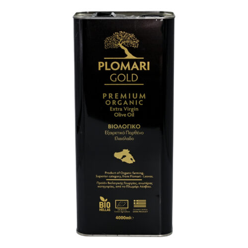 Oliwa z oliwek Extra Virgin - Plomari Gold - Bio 4L DO SMAŻENIA z Niską Goryczką - Tłoczenie 2025/26 WYPRZEDAŻ