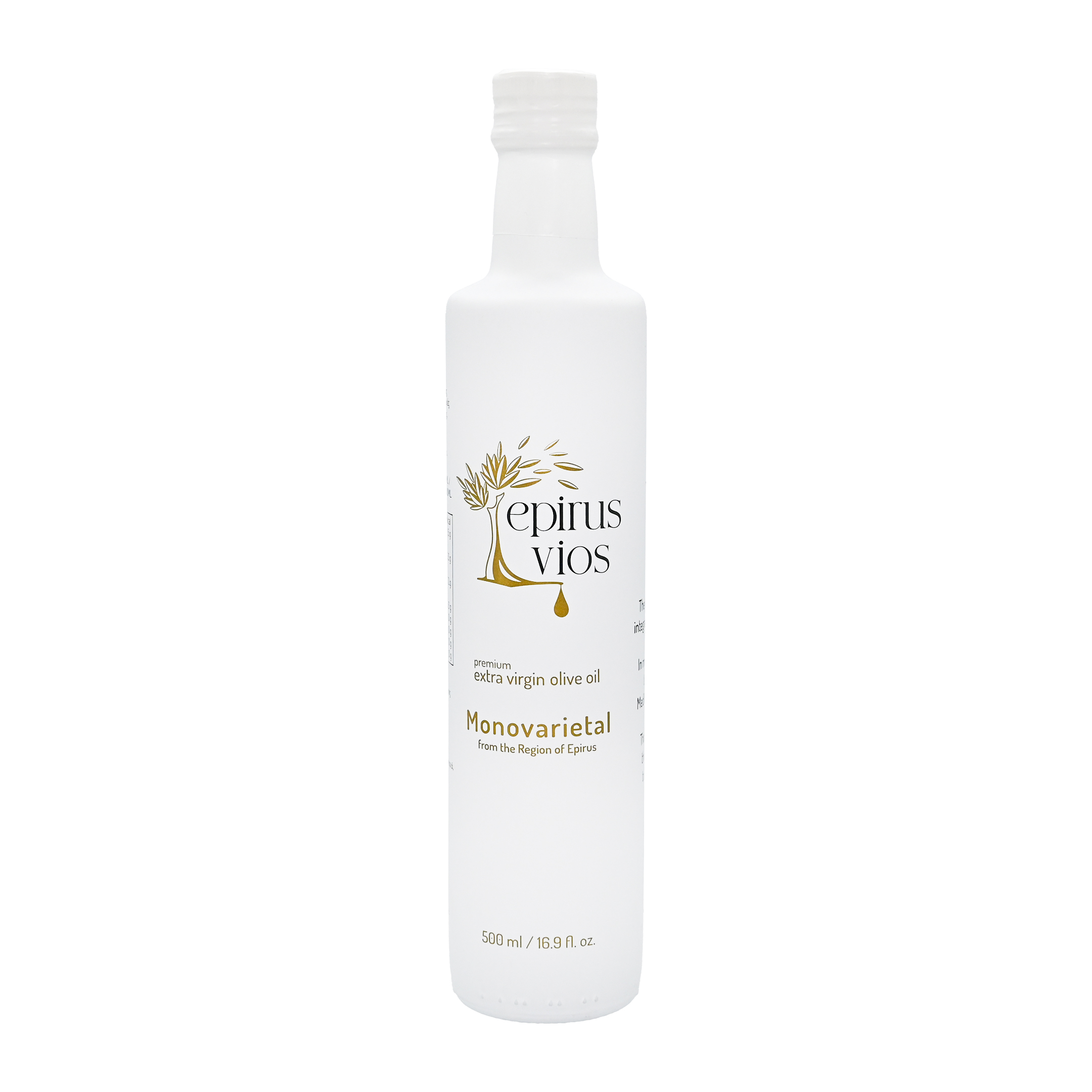 Grecka Oliwa z oliwek Extra Virgin Epirus Vios - Hondroelia BIO 500ml- Delikatna Perła z Epiru TŁOCZENIE 2025/26