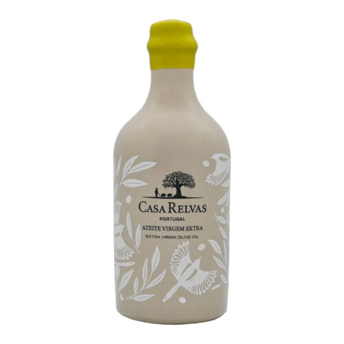 Oliwa z Oliwek Extra Virgin w Ceramice do Ponownego Napełniania - Casa Relvas-500ml - Delikatna z Niska Goryczka- Tłoczenie 2025/26